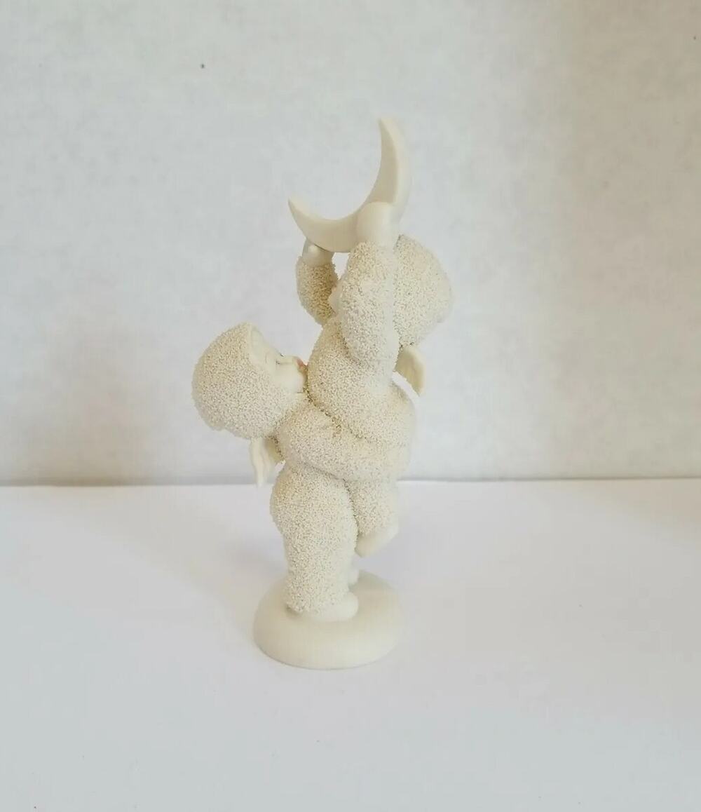 Department 56 Snowbabies "Reach For The Moon" Retired 56-06852 Ceramic Figurine